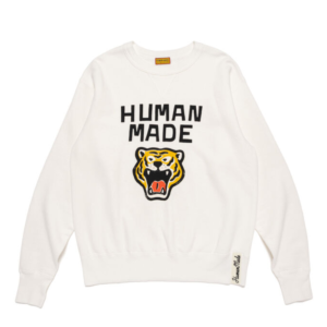 Human Made Tsuriami White Sweatshirt Front View