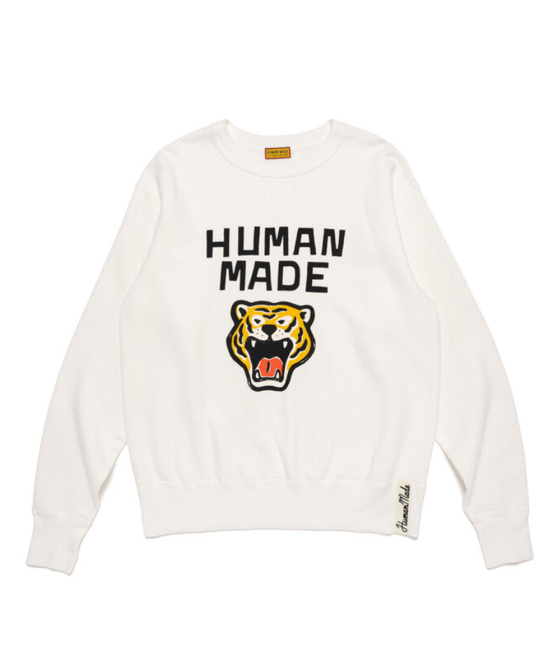 Human Made Tsuriami White Sweatshirt Front Human Made Tsuriami White Sweatshirt Front View