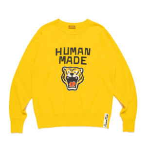 Human Made Tsuriami Sweatshirt Yellow front view
