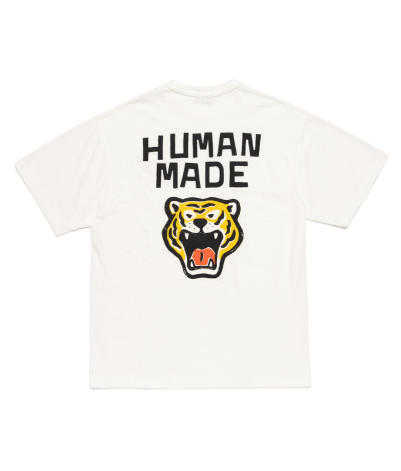 Human Made Tiger Graphic New T-Shirt White – Back Human Made Tiger Graphic New T-Shirt White back view