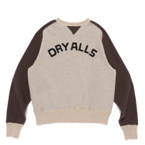 Human Made Raglan Tsuriami Sweatshirt Charcoal Back View