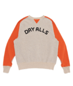 Human Made Raglan Tsuriami Sweatshirt Orange back view