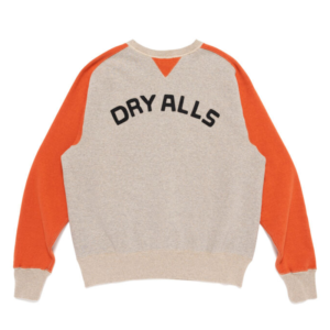 Human Made Raglan Tsuriami Sweatshirt Orange back view