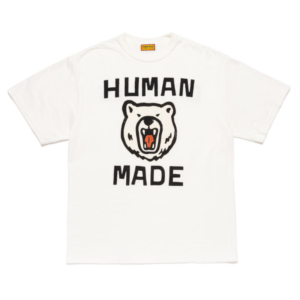 Human Made New Bear Graphic T-Shirt White Front View