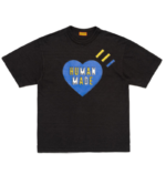 Human Made 3 Lines Graphic T-Shirt Black front view