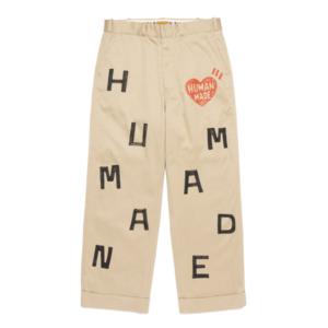 Human Made Chino Pants Beige front view