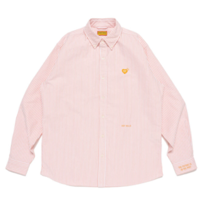 Human Made Oxford Striped BD Shirt Orange 正面デザイン