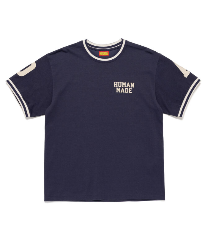 Human Made Athletic T-Shirt Navy Front Human Made Athletic T-Shirt Navy front view