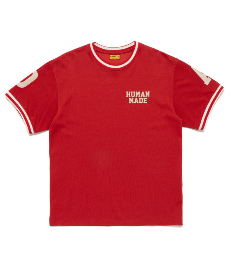 Human Made Athletic T-Shirt Red Front | Japan Human Made Athletic T-Shirt Red front view