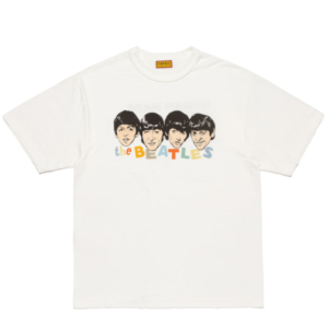 Human Made Beatles White T-Shirt front view with graphic print